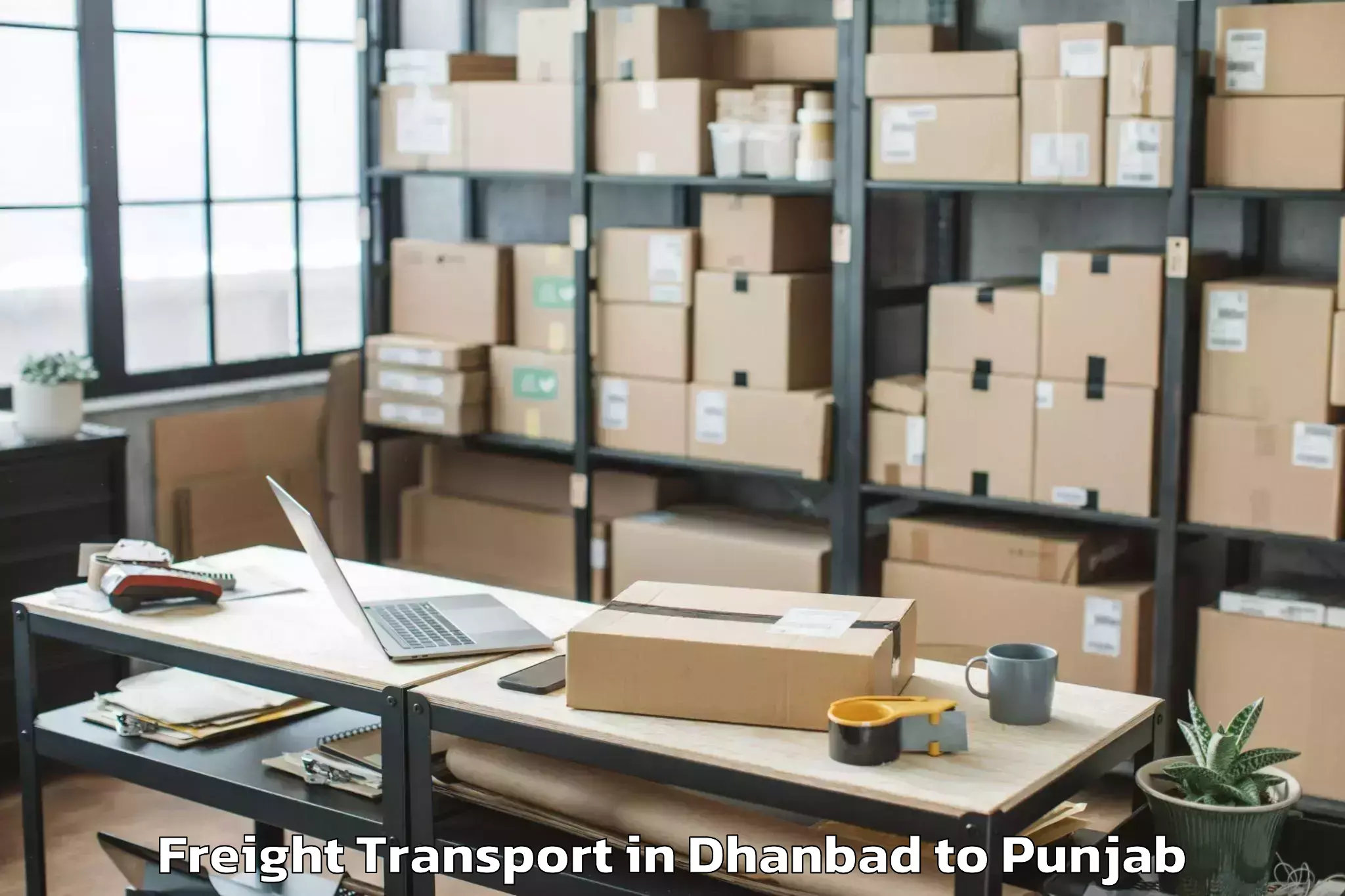 Reliable Dhanbad to Shahkot Freight Transport